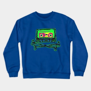 Cassette and Crossbones Crewneck Sweatshirt